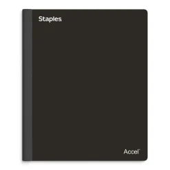 Staples ® Spine Guard 1-Subject Subject Notebooks, 8.5" x 11", College Ruled, 100 Sheets, Assorted (36932-CC/08004) Best