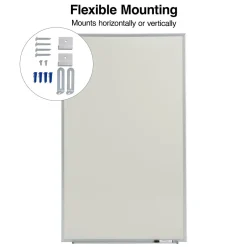 Sale Standard Durable Melamine Dry-Erase Whiteboard, Aluminum Frame, 5' x 3' (52676/28326) Dry Erase