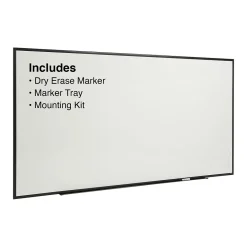 Discount Standard Durable Melamine Dry-Erase Whiteboard, Aluminum Frame, 8' x 4' (52684-CC) Dry Erase
