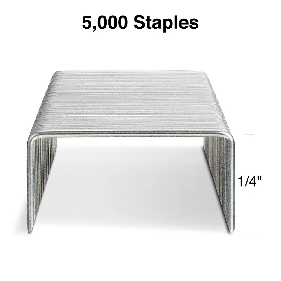 Staples Standard , 1/4" Leg Length, 5000 /Box (TR58090) New