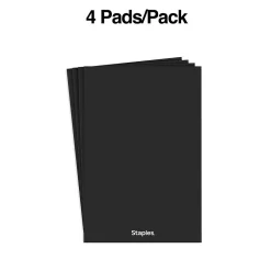 Staples ® Steno Pads, 6'' x 9'', Narrow Ruled, 100 Sheets/Pad, 4 Pads/Pack (28046) Sale