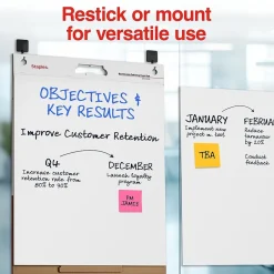 New Stickies Tabletop Easel Pad, 20" x 23", White, 20 Sheets/Pad (23448) Easel Paper Pads