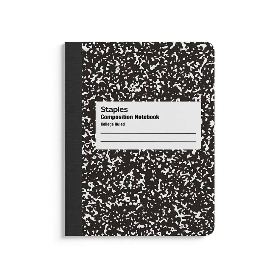 Staples 1-Subject Composition Notebooks, 3.25" x 4.5", College Ruled, 80 Sheets, Assorted Colors, 2/Pack (ST17501C)
