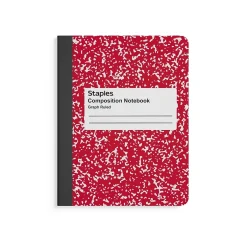 Staples ® 1-Subject Composition Notebooks, 7.5" x 9.75", Specialty Ruled, 100 Sheets, Green (11624-CC) Sale