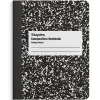 Staples 1-Subject Composition Notebook, 7.5" x 9.75", College Ruled, 100 Sheets, Black (ST55064C) Hot