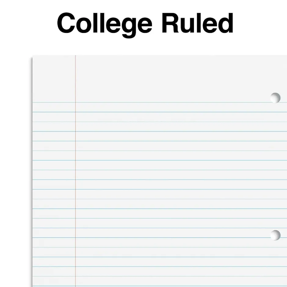 Staples 1-Subject Notebook, 8" x 10.5", College Ruled, 70 Sheets, Black, 6/Pack (TR58374) Discount