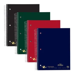 Staples 5-Subject Subject Notebooks, 8.5" x 11", College Ruled, 200 Sheets (11197) Outlet