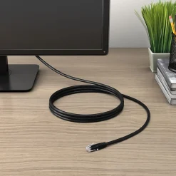 Ethernet Cables<Staples TECH 50' Cat-6 Ethernet Cable, Male to Male, Black (ST62448)