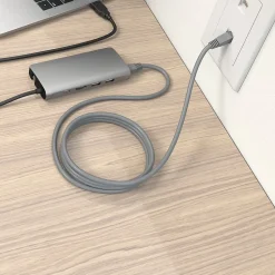 Ethernet Cables<Staples TECH 14 ft. Cat 5E Ethernet Cable, Male to Male, Gray (ST62449)