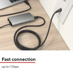 Ethernet Cables<Staples TECH 25 ft. Cat-6 Ethernet Cable, Male to Male, Black (ST62457)