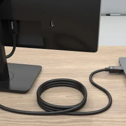 Ethernet Cables<Staples TECH 6 ft. Display Port to Display Port Audio/Video Cable, Male to Male, Black (ST62474)