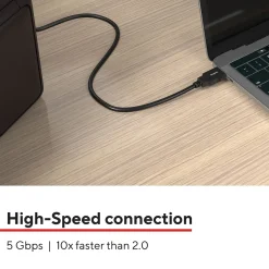 Usb Cables<Staples TECH 6 ft. USB-A to USB-A Cable, Male to Male, Black (ST62442)