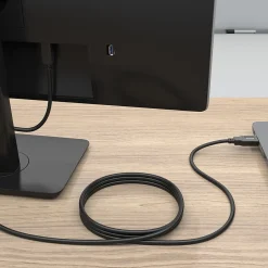 Usb Cables<Staples TECH 10 ft. USB-A to USB-B 2.0 Cable, Male to Male, Black (ST62443)