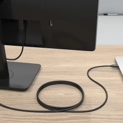 Ethernet Cables<Staples TECH 6 ft. USB-C to USB-B 2.0 Cable, Male to Male, Black (ST62444)