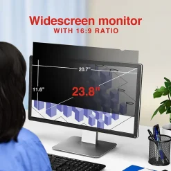 Staples TECH Anti-Glare Privacy Filter for 23.8