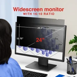 Staples TECH Anti-Glare Privacy Filter for 24