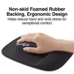 Staples TECH Foam Non-Skid Mouse Pad/Wrist Rest Combo, Black (ST61798)* Ergonomic Wrist Rests