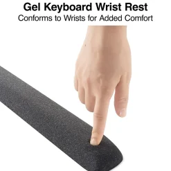 Staples TECH Gel Non-Skid Wrist Rest, (ST61823)* Ergonomic Wrist Rests