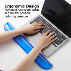 Staples TECH Gel Non-Skid Wrist Rest, Crystal (79038)* Ergonomic Wrist Rests