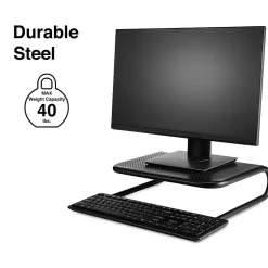 Staples TECH Monitor Stand, Up to 27" Monitor, Black (35548)* Monitor Mounts & Stands