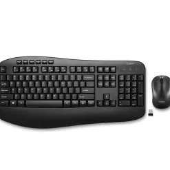 Staples TECH Wireless Keyboard and Optical Mouse Combo, Black (ST62637)* Ergonomic Keyboard & Mouse Sets