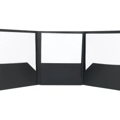 Staples Tri-Fold Folders, Black, 5/Pack (23306) Sale