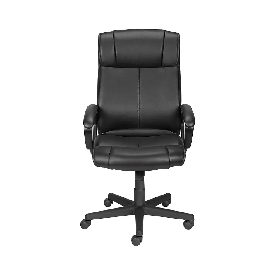 Sale Turcotte Ergonomic Luxura Swivel Computer and Desk Chair, Black (61303-CC) Office Chairs
