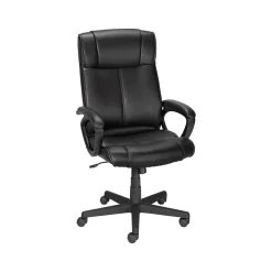 Sale Turcotte Ergonomic Luxura Swivel Computer and Desk Chair, Black (61303-CC) Office Chairs