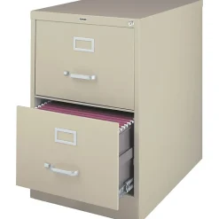 New ® Vertical File Cabinet, Legal, 2-Drawer, Putty, 25"D (25158D) File Cabinets