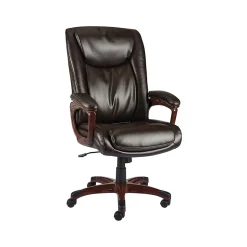 Outlet ® Westcliffe Ergonomic Leather Swivel Executive Chair, Brown (50219R-CC) Office Chairs