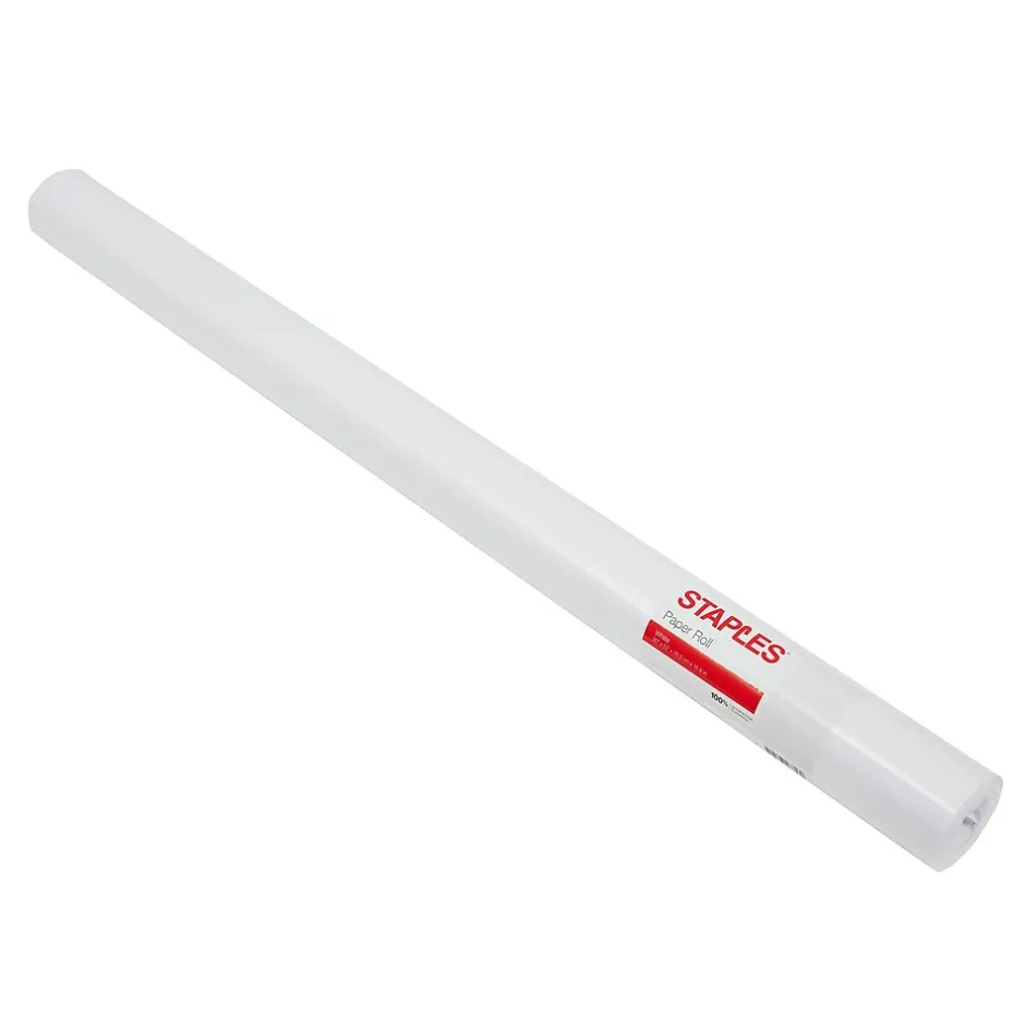 Staples ® White Banner Paper Roll (468165)* Packing Paper & Rolls