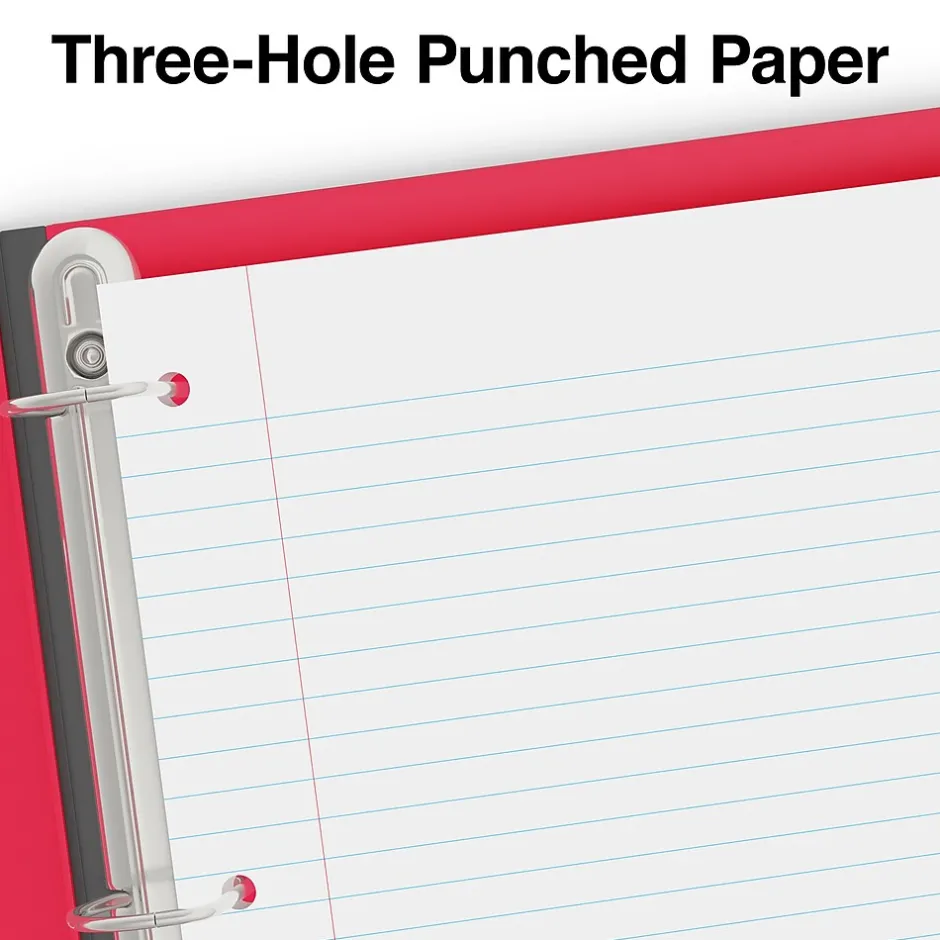 Staples Wide Ruled Filler Paper, 8" x 10.5", White, 120 Sheets/Pack, 36 Packs/Carton (TR37426) Discount