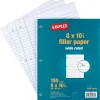Staples Wide Ruled Filler Paper, 8" x 10 1/2" Outlet