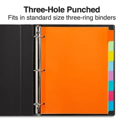 Staples Write-On Dividers, 8-Tab, Assorted Colors (13513/23181) Discount