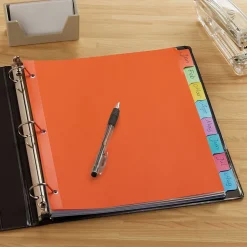 Staples Write-On Dividers, 8-Tab, Assorted Colors (13513/23181) Discount