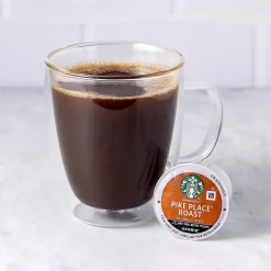 Coffee<Starbucks Pike Place K-Cup Pods, Medium Roast, 72/Box (220-02158)