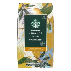 Coffee<Starbucks Veranda Blend Ground Coffee, Blonde Roast, 16 oz. (11019631)