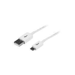Usb Cables<StarTech 1.64' A to Micro B USB Cable, White (USBPAUB50CMW)