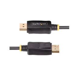 Hdmi Cables<StarTech 3.3' Active DisplayPort to HDMI Adapter Cable, Male to Male, Black (3F-DP-HDMI-4K60-HDR)