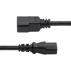 Power Cables<StarTech 2' C14 to C13 Power Cable, Male to Female, Black (8713-8200-POWER-CORD)