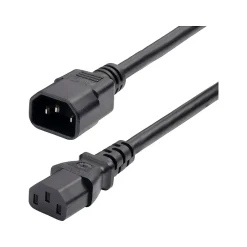 Power Cables<StarTech 6' C14 to C13 Power Cable, male to Female, Black (8714-6600-POWER-CORD)