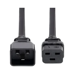 Power Cables<StarTech 2' C19 to C20 Power Cable, Male to Female, Black (BA16-2200-POWER-CORD)