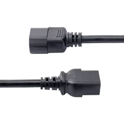 Power Cables<StarTech 6' C14 to C19 Power Cable, Male to Female, Black (PXTC14C19146)