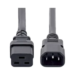 Power Cables<StarTech 6' C14 to C19 Power Cable, Male to Female, Black (PXTC14C19146)
