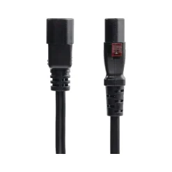 Power Cables<StarTech 10' C14 to Locking C13 Power Cable, Male to Female, Black (87L3-8A00-POWER-CORD)