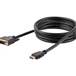 Hdmi Cables<StarTech 6' DVI-D to HDMI Display Cable, Male to Male, Black, 10/Pack (HDMIDVIMM610PK)
