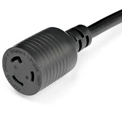 Extension Cords<StarTech 1 ft. Power Adapter Cord, 1-Outlet, 12 AWG, Black (PAC520PLR1)