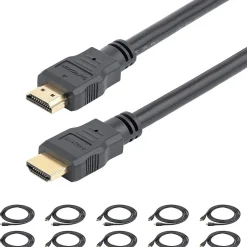 Hdmi Cables<StarTech 6' HDMI to HDMI Video Cable, Male to Male, Black (HDMM610PK)