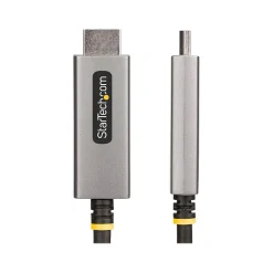 Hdmi Cables<StarTech 6.6' 8K DisplayPort to HDMI Adapter Cable, Male to Male, Space Gray (133DISPLAYPORTHDMI21)