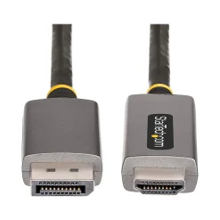 Hdmi Cables<StarTech 6.6' 8K DisplayPort to HDMI Adapter Cable, Male to Male, Space Gray (133DISPLAYPORTHDMI21)